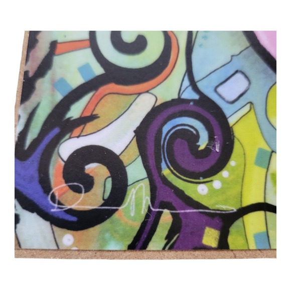 Dog is Love Dean Russo Golden Retriever Abstract Pop Art Wooden Art Plaque USA - Picture 6 of 6